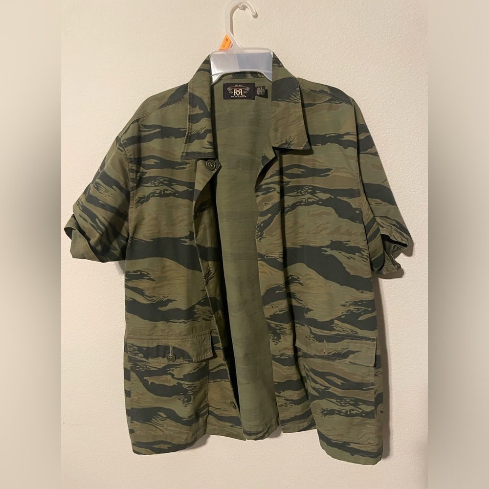 Polo Double RL camp SS Button down sz XL